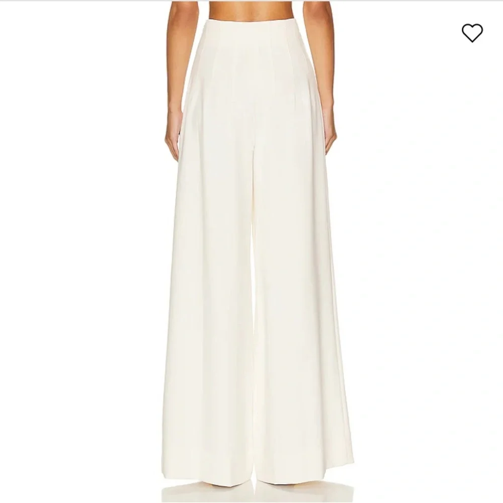 Staud Caleb Wide Leg Pants in Ecru - Picture 4 of 9